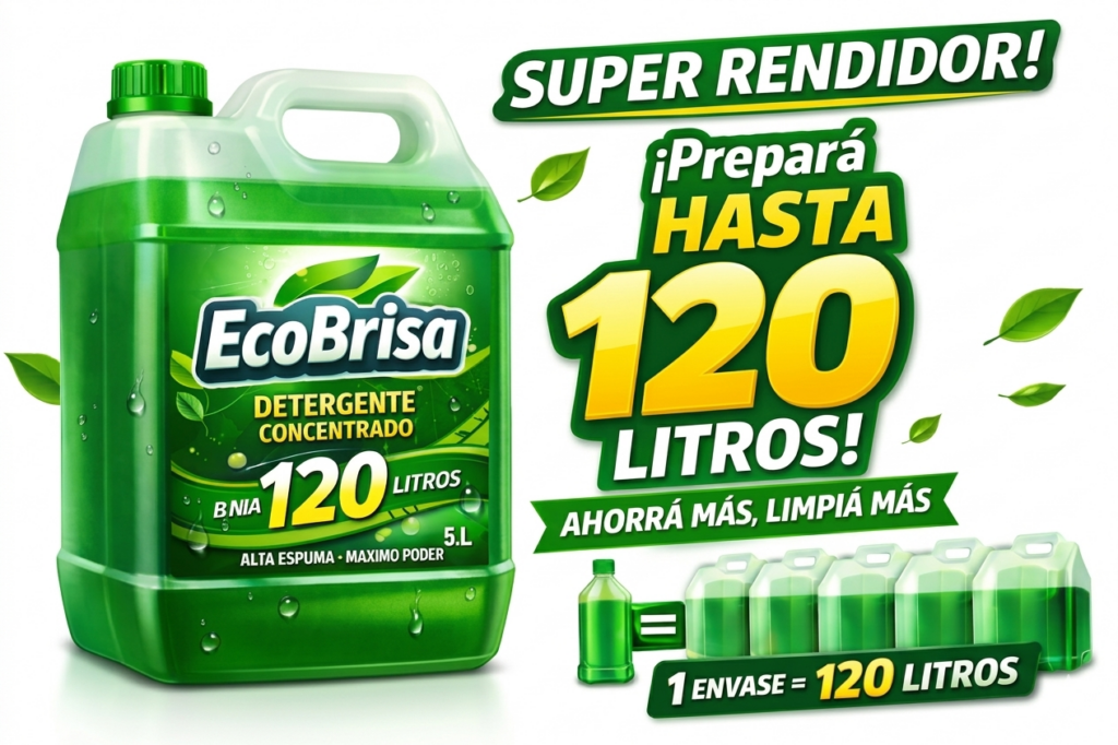 Pasta de jabón verde clásica · Rinde 120 litros
